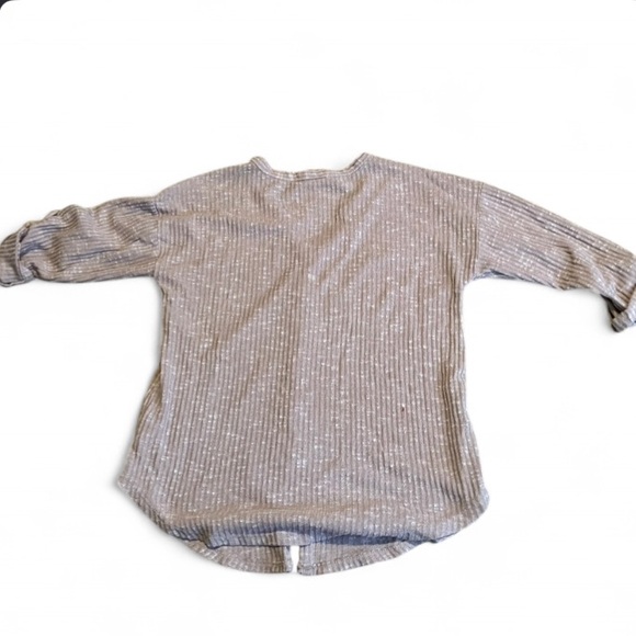 Button-Up Lightweight Sweater NoBo Roll Sleeve Brown - Picture 4 of 4
